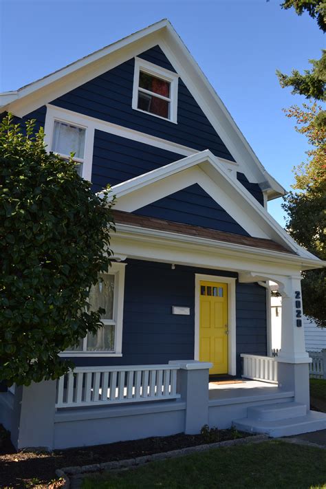 dark blue exterior house paint.